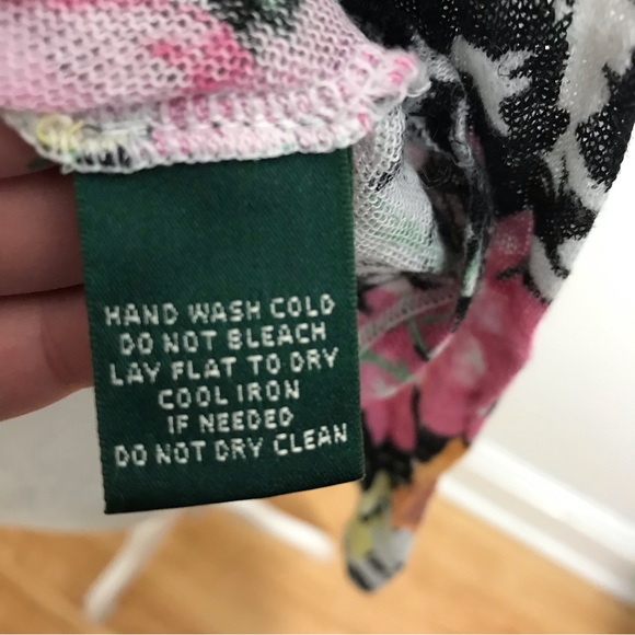 Lauren Ralph Lauren Floral Linen Top - Picture 9 of 9